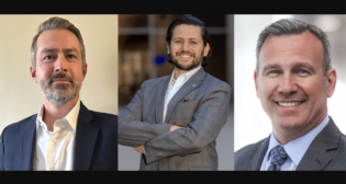 Pictured, left to right: Victor (Vic) Meyers of Twin Cities & Western and Red River Valley & Western (TC&W Photograph); Adrian Granda, Port of Long Beach (POLB Photograph); and William Dengler Jr., Hill International, Inc. (Hill Photograph).