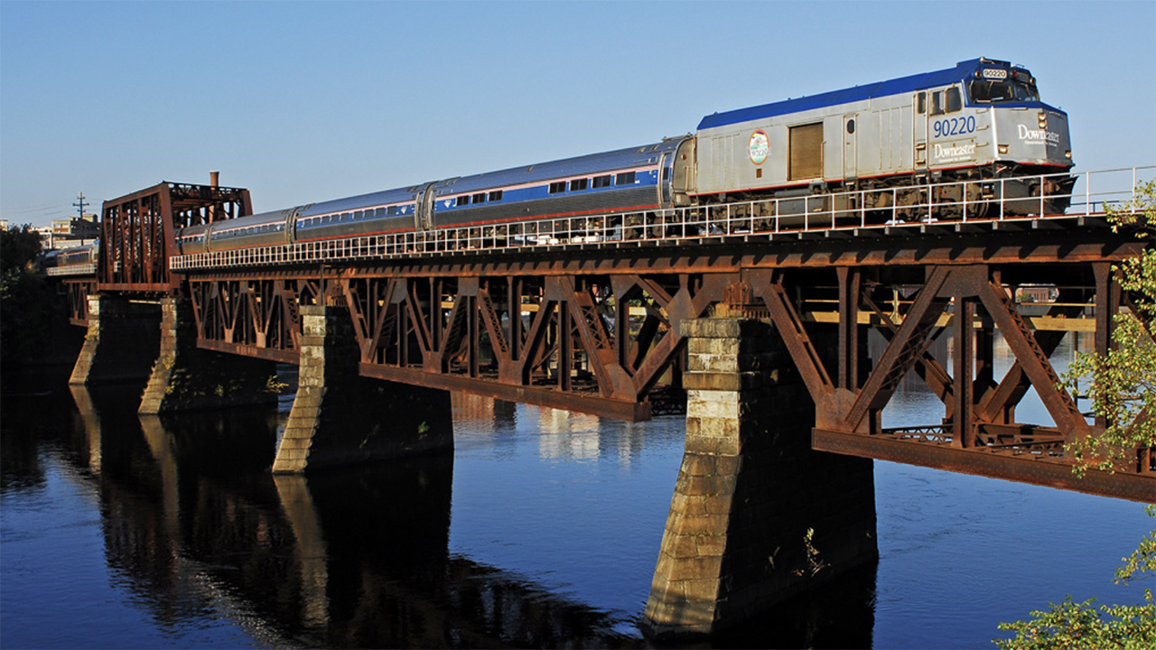 By spring 2026, Amtrak and CSX, in partnership with the Northern New England Passenger Rail Authority, will install a PTC system on more than 100 miles of track to support Downeaster service. (Amtrak Photograph)