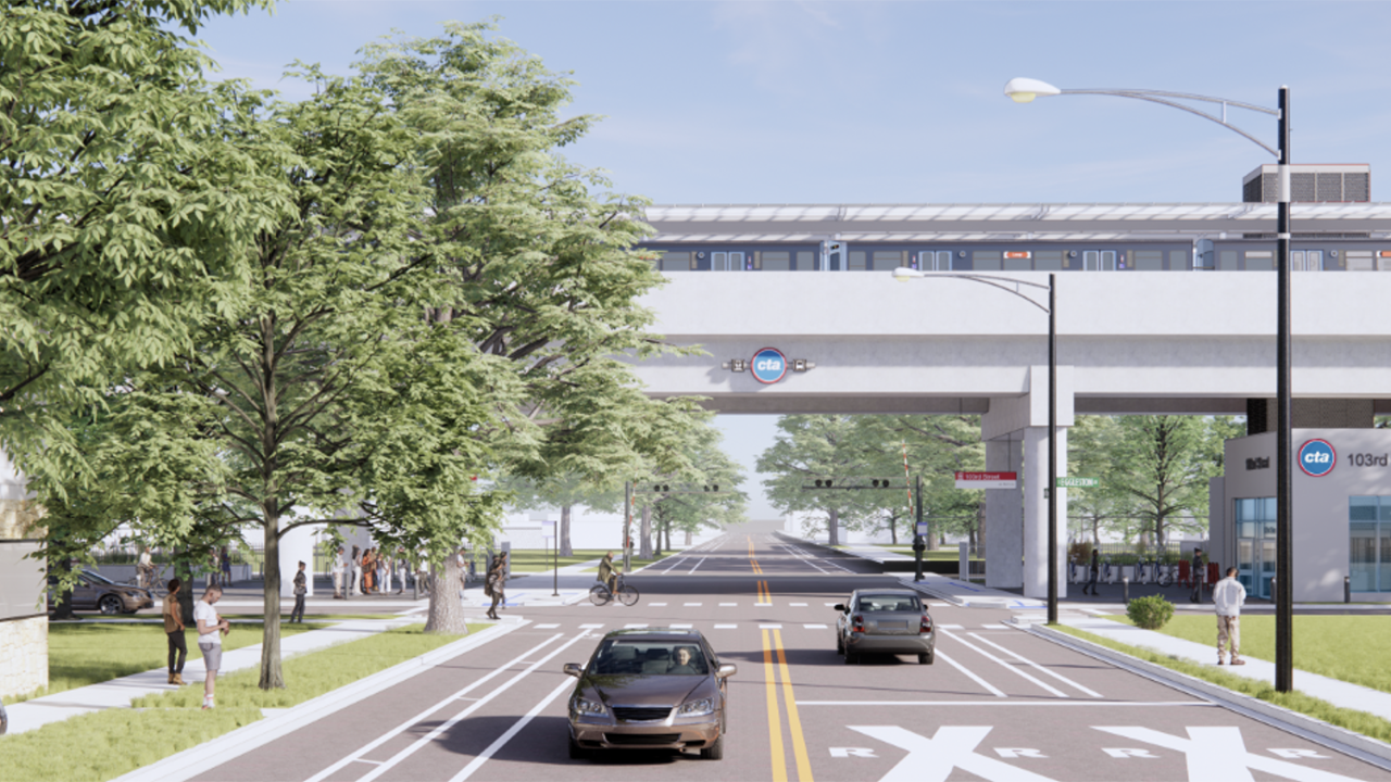 High school students this summer will shadow CTA’s construction management team and document the 5.6-mile Red Line Extension project. (Project Rendering Courtesy of CTA)
