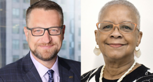 Pictured, left to right: Matthew McClaren, Vice President, Safety at CN, and Dr. LaVerne Lewis, TriMet Board President. (Photographs Courtesy of the respective companies)
