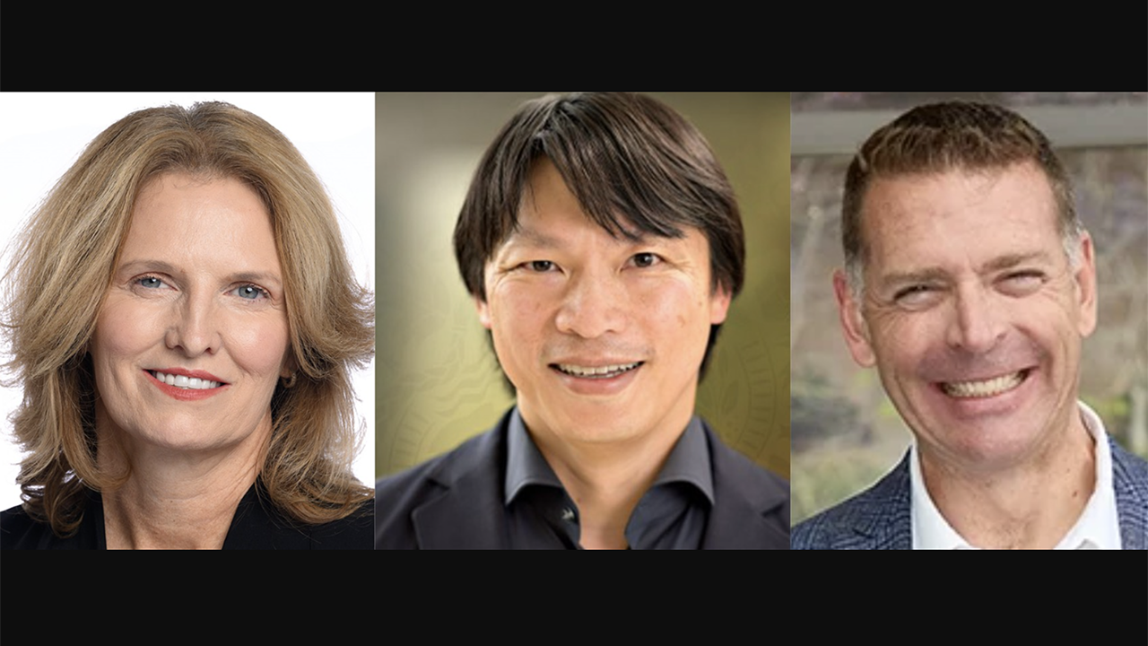 Pictured, Left to Right: Jean Savage, Trinity Industries and Parker Hannifin Corporation (Trinity Industries Photograph); Chris Avery, Arctic Gateway Group; and Justin Garrod, HDR. (Photographs courtesy of the respective companies unless otherwise noted.)