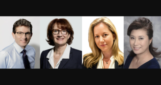 Pictured, Left to Right: Michael Keenan and Marie-France Poulin, VIA HFR (CNW Group/VIA HFR Photograph); Tim Kizer, R&RS; Rachel Maguire, NRC; and Grace Tell, HNTB. (All photographs supplied by the respective companies unless otherwise noted.)