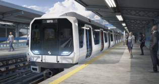 Rendering of new SEPTA rapid transit cars for the Market-Frankford Line. (Courtesy of SEPTA via social media platform X, formerly known as Twitter)