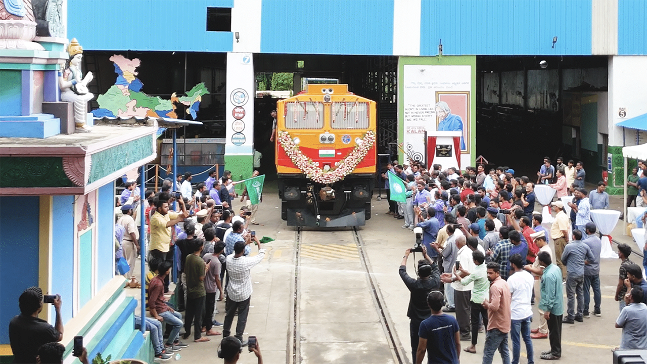 Wabtec's new Gooty Maintenance Shed in Andhra Pradesh, India is said to expand its locomotive service capabilities in the southern part of the country and to mark a new service model in India by leveraging existing Indian Railways infrastructure and staff. (Screenshot of Wabtec Video)