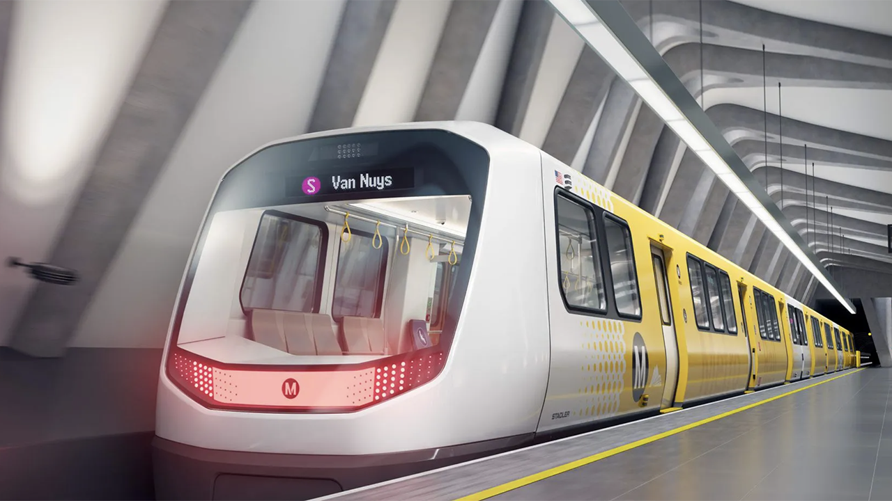 Sepulveda Transit Corridor Partners has chosen Stadler railcars and Siemens Mobility signaling technology for its proposed rail line connecting Los Angeles’ San Fernando Valley and Westside. (STCP Rendering)