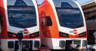 When all 23 new Stadler Rail-built KISS bilevel EMUs (electric multiple-units) enter service Sept. 21, Caltrain will be able to run faster and more frequent regional/commuter rail service. (Stadler Photograph)