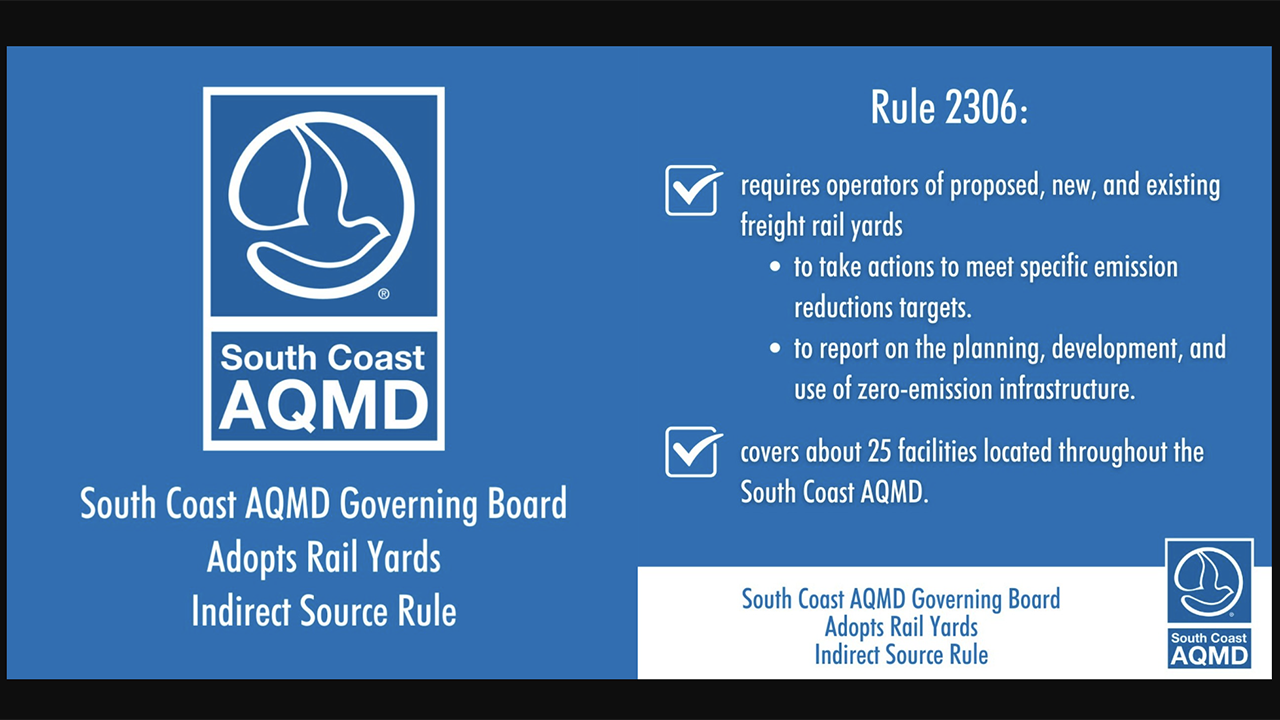 South Coast AQMD’s Rail Yards ISR will only become effective if the EPA approves it plus CARB’s associated rules on locomotives and drayage truck fleets. (Images Courtesy of South Coast AQMD)
