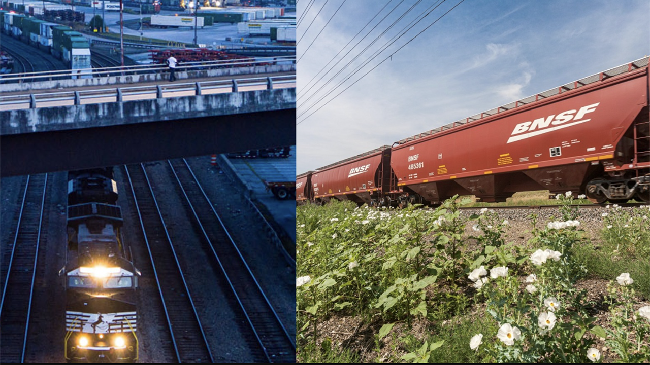 (Norfolk Southern Photograph, Left; BNSF Photograph, Right)