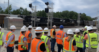 NS earlier this month hosted a RailCAST meeting that brought together a range of stakeholders, including representatives from U.S. and Canadian Class I railroads and federal regulatory agencies, as well as labor leaders. (Photograph Courtesy of NS)