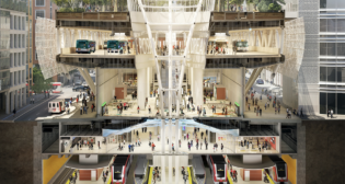 Transbay Joint Powers Authority is leading The Portal project, which is slated to bring Caltrain, and potentially the California High-Speed Rail Authority’s system, to San Francisco’s Salesforce Transit Center. (Transbay Joint Powers Authority Rendering)