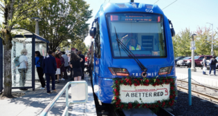 TriMet on Aug. 28 officially launched the 7.8-mile, 10-station Max Red Line extension, wrapping up its three-year, $218 million A Better Red project to increase the light rail system’s reliability, to serve the growing job center of Washington County, and to provide more people with a one-seat ride to and from Portland International Airport. (TriMet Photograph)