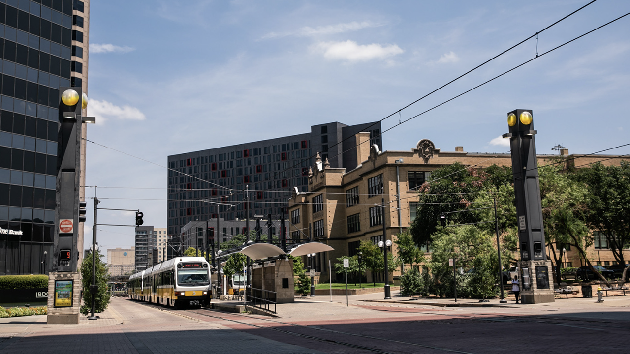 “Proximity to DART adds value to development,” DART President and CEO Nadine Lee said during her State of the Agency address. “The impact of DART light rail investments on local development shows residential and office space rent for substantially higher than surrounding projects.” (DART Photograph)