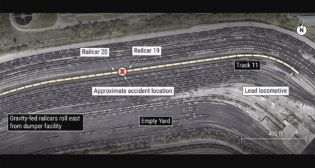 Aerial view of the accident site. (Google Earth Image, Courtesy of NTSB)