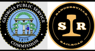 (Georgia Public Service Commission Logo, Sandersville Railroad Logo)