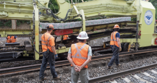 Amtrak in partnership with the Pennsylvania Department of Transportation is investing $122 million to improve the Harrisburg Line track between Lancaster and Harrisburg, Pa. (Amtrak Photograph)