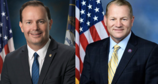 Sen. Mike Lee (R-Utah; left) and Rep. Troy E. Nehls (R-Texas). (Photographs Courtesy of the U.S. Government)