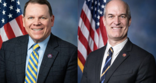 U.S. Reps. Sam Graves (R-Mo.), T&I Committee Chair (left), and Rick Larsen (D-Wash.), T&I Committee Senior Democrat. (Photographs Courtesy of the U.S. Government)