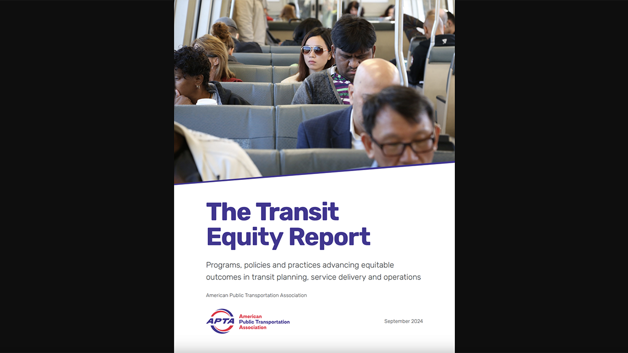 “The ingenuity and dedication shown by transit agencies nationwide are promising signs of what’s possible when we center our efforts on inclusivity and opportunity,” said Paul P. Skoutelas, APTA President and CEO, during the 2024 Transit Equity Report’s release on Oct. 1.
