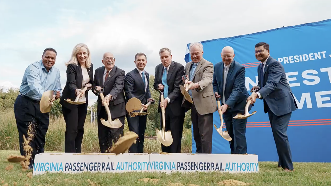 “Hey, Virginia and Rail Enthusiasts everywhere! We've officially broken ground on the Long Bridge Rail Project,” the U.S. Department of Transportation reported via social media platform X (formerly Twitter) on Oct. 15. (Image Courtesy of USDOT)