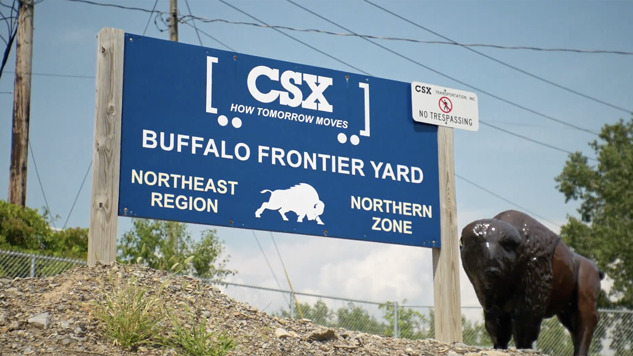 CSX on Oct. 15 released a video on social media congratulating its Frontier Yard team in Buffalo, N.Y., for more than 2,000 injury-free days. (Screen Grab From CSX Video)