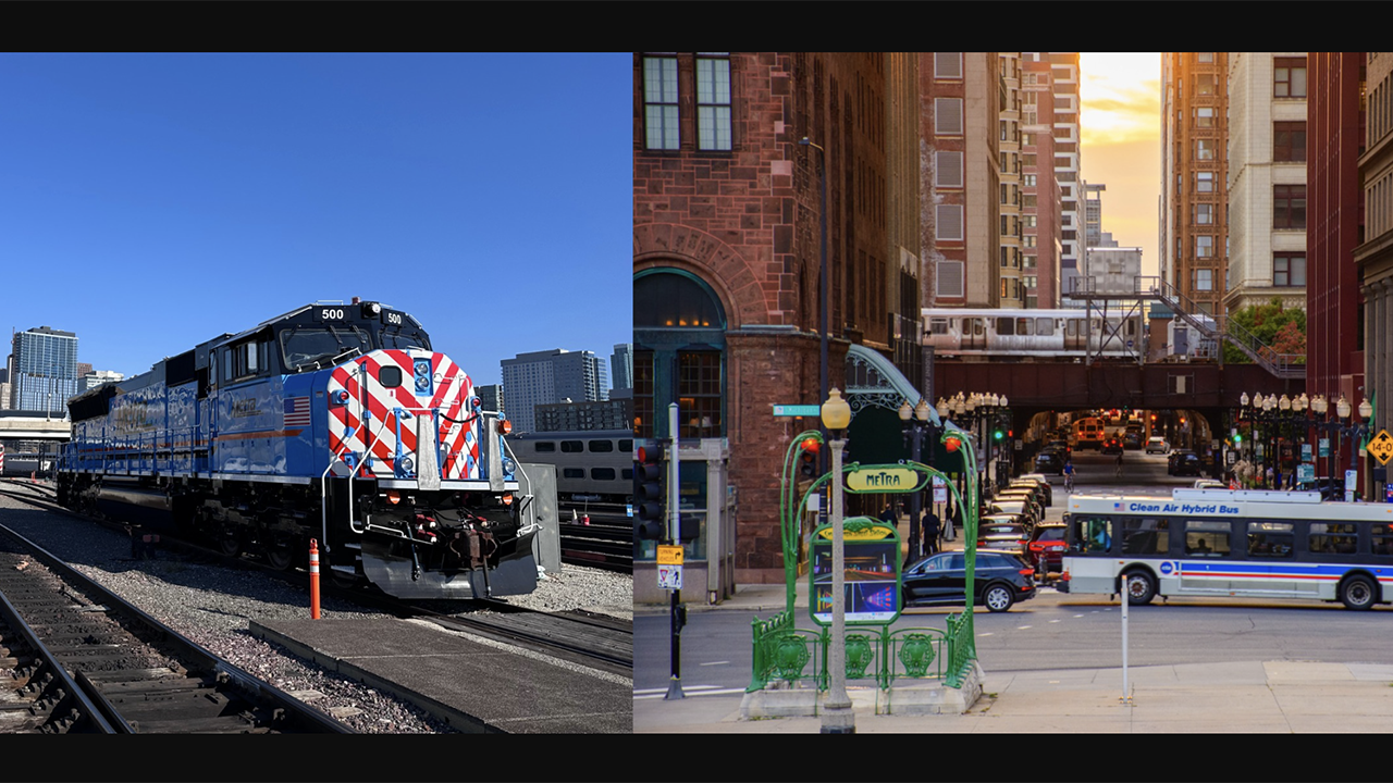 (Metra Photograph, Left; CTA Photograph, Right)