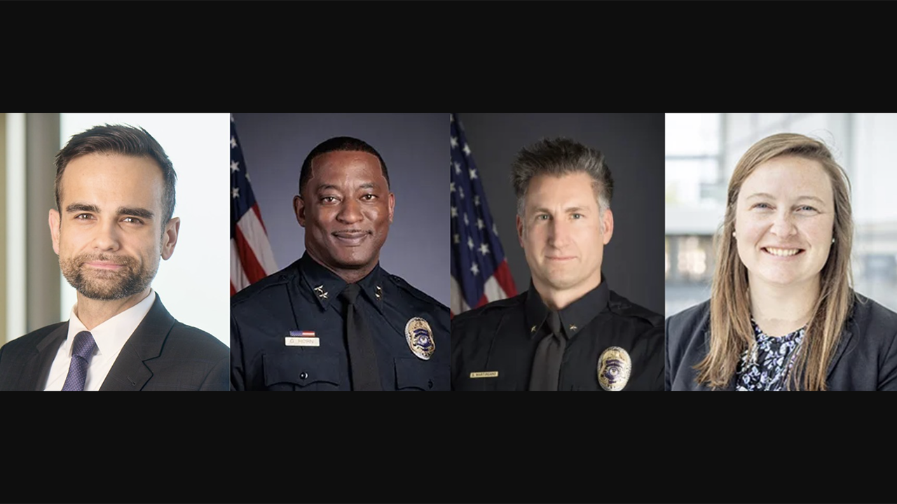 From left to right: Eric Buettner, Cando Rail & Terminals; Dr. Glynell Horn Jr. and Steven Martingano, Denver (Colo.) Regional Transportation District; and Rachel Bernhard, HDR. (Photographs courtesy of the respective organizations)