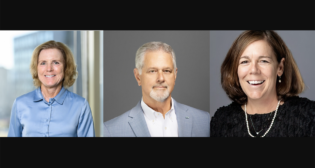 Sissel Berntsen-Heber (left) and Bob Fletcher of STV, and Debbie Taylor of Taylor Transportation Search Group (TTSG). (Photographs courtesy of the respective companies)