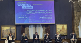 “G&W is pleased to be at this year's Railway Age [and RT&S] Women in Rail Conference!” the company reported via social media during the event. “Our CEO, Michael Miller, was a featured speaker today on a panel for passenger and freight rail technology and innovation. #womeninrail #railinnovation #railtechnology” (Photograph Courtesy of G&W)