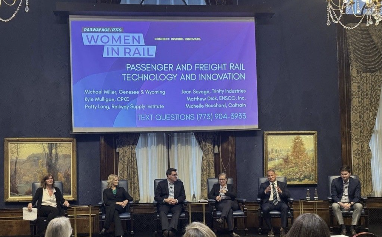 “G&W is pleased to be at this year's Railway Age [and RT&S] Women in Rail Conference!” the company reported via social media during the event. “Our CEO, Michael Miller, was a featured speaker today on a panel for passenger and freight rail technology and innovation. #womeninrail #railinnovation #railtechnology” (Photograph Courtesy of G&W)