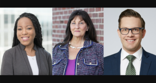 Pictured (L to R): Ayanna Smith, TNW (Photo: TNW); Annette Ebright, Balfour Beatty (Photo: Business Wire); and Brady Babbitt, STV (Photo: STV)