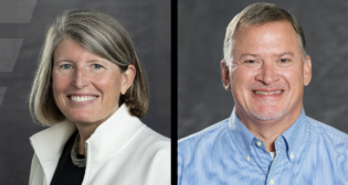 Annie Adams (left) and PC Bryant of NS. (Photograph Courtesy of NS)