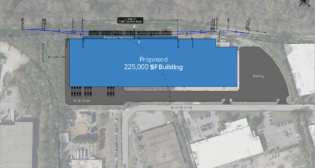 Broe Real Estate Group plans to redevelop a 14-acre Atlanta parcel into a 225,000 SF build-to-suit industrial facility with rail service from Fulton County Railway. (Image Courtesy of The Broe Group)