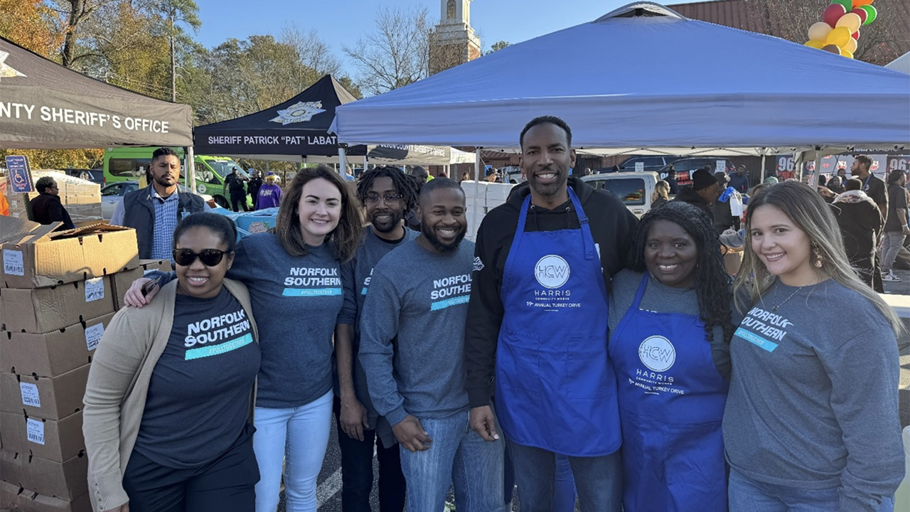 This “Giving November,” the Norfolk Southern team came together to support communities and combat housing insecurity across the 22 states it serves. (NS Photograph)