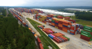 SC Ports is expanding its container yard at Inland Port Greer to handle customers’ growth. (Photo/Meade/SC Ports)