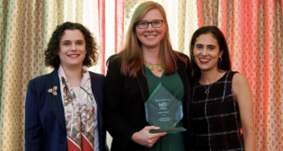 Amtrak EVP Laura Mason (center) has been named WTS-DC Woman of the Year. (Photograph Courtesy of Amtrak)