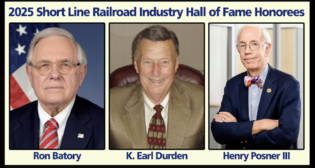 The Short Line Hall of Fame honorees for 2025—pictured above—have “not only transformed small railroads into significant economic contributors, but each in their own way advanced the industry through dedicated leadership and advocacy,” ASLRRA President Chuck Baker said. (ASLRRA Image)