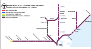 PTC/ATC is now successfully active across the nearly 400 miles of all 12 Commuter Rail lines at MBTA. (MBTA Map)