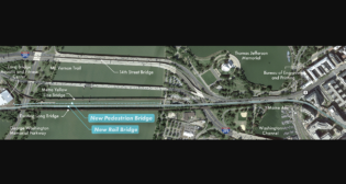 The Long Bridge Rail Partners joint venture of Trumbull Corp. Fay, S&B Construction, and Wagman Heavy Civil Inc. has been selected for the Long Bridge Project-South Package. (Long Bridge Project Map Courtesy of VPRA)