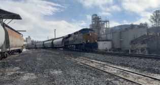 CSX recovery efforts are progressing after Hurricane Helene struck last fall. Service is now resuming north of Spruce Pine, N.C., on the Blue Ridge Subdivision. (Screen Grab from CSX video)