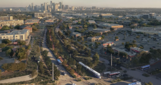 ATP has released a request for information for industry feedback on the draft solicitation and contract seeking final design and construction services related to the Austin Light Rail project’s transitway, tracks, systems, stations, bridges, traffic signals, utilities, drainage structures and streetscape. (ATP Rendering)