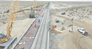 “Changing out a railroad bridge takes a LOT of planning and coordination, especially when the structure is on one of the busiest freight rail corridors in the country,” BNSF reported via social media. Over two recent weekends, contractor and BNSF crews did just that. (BNSF Photograph)