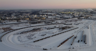 The Cando Southlands Rail Yard in Strathcona County, Alberta. (Cando Photograph)
