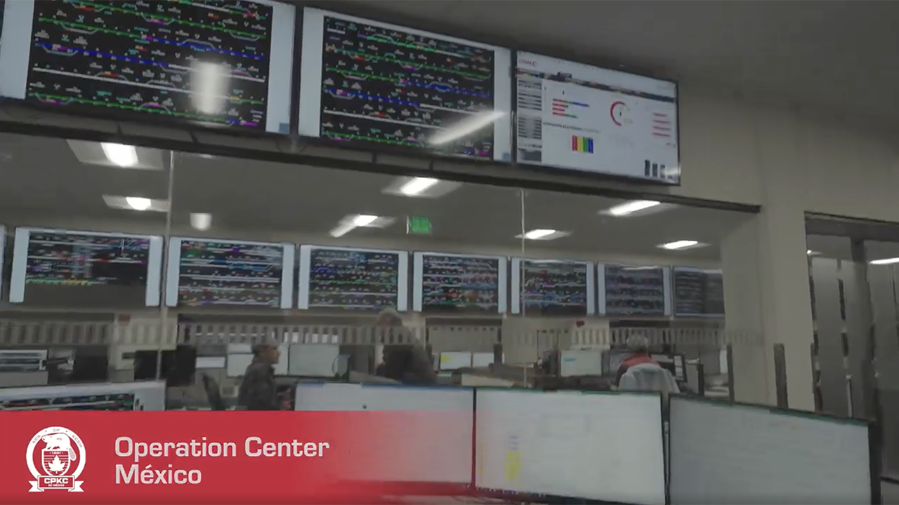 “This state-of-the-art, fully accessible building highlights our dedication to operational excellence and employee wellness,” CPKC said of its new Monterrey, Mexico, operations center. (Screen Grab from CPKC Video)