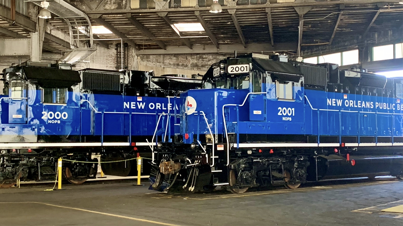 “Congratulations to New Orleans Public Belt Railroad (NOPB) and Gulf Gateway Terminal LLC on expanding storage capabilities within the gateway. This expansion will allow us to better serve customers and move more freight through the U.S. and into Canada as well as Mexico,” NOPB owner Port of New Orleans said in a Feb. 17 LinkedIn post. (NOPB Photograph)