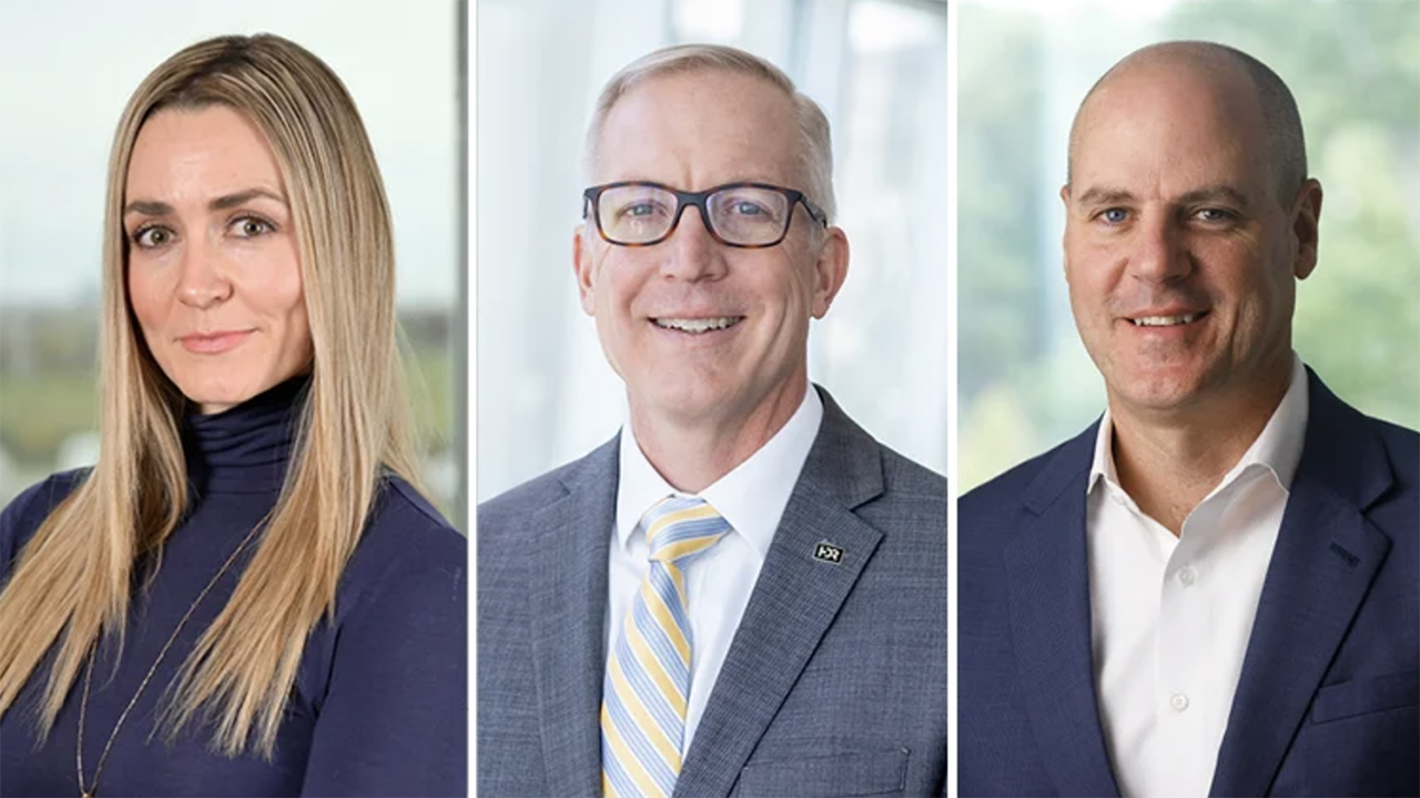 From left, Tara Erwin, Mike Estes and David Kinard of HDR. (Photographs Courtesy of HDR)