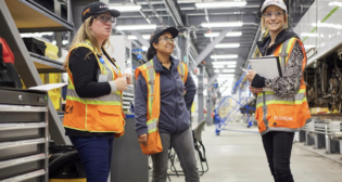 Alstom says it provides “a safe and inclusive work environment to employees from diverse backgrounds, across its Canadian sites,” and “strongly believes in offering employees development opportunities,” including leadership and mentorship programs tailor-made for women leaders, and senior- and first-level managers. (Alstom Photograph)