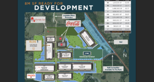 The Central Florida Integrated Logistics Park is along the I-4 corridor and near a dedicated CSX Intermodal terminal. (Map Courtesy of the City of Winter Haven, Fla.)