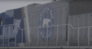 The 627-mile HBRY that connects with CN in The Pas, running north through Manitoba to the Hudson Bay at the Port of Churchill. (Screen Grab from a Prairies Economic Development Canada Video)