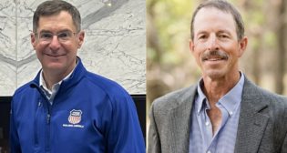 UP Chief Safety Officer Rod Doerr (left) and Darell Luther, CEO and Founder of Tealinc LLC. (Photographs courtesy of the respective organizations)