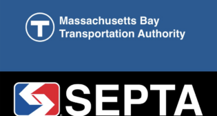 (Logos courtesy of the respective transit agencies.)
